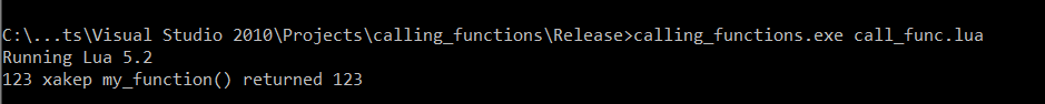 Вывод вызываемой C-функции из Lua
