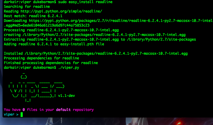Пример окна в Mac OS X после решения проблемы